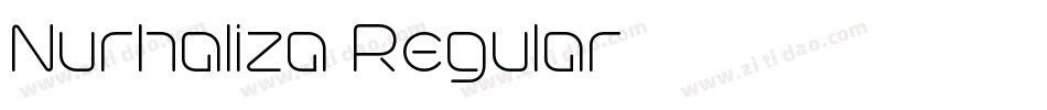 Nurhaliza Regular字体转换